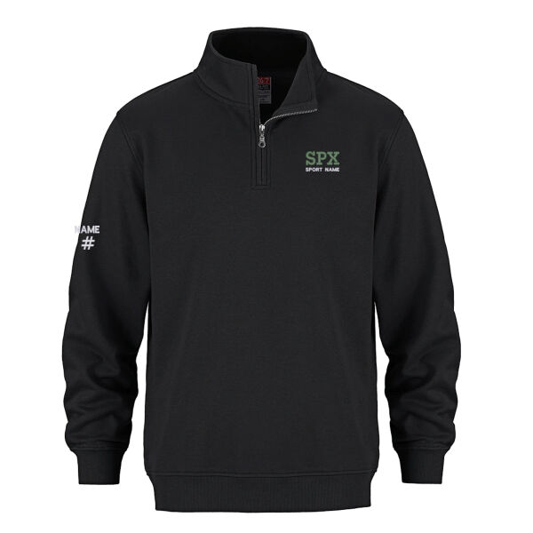 Flux Unisex Athletics Embroidered Quarter-Zip Thumbnail